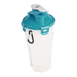 Flamingo 2 In 1 Reisbeker Trinka Voor Water En Voer - Blauw/Grijs