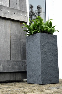 Plantenbak Arizona Cubihi - L28 X B28 X H60cm - Donkergrijs -Flamingo Verkoop arizona cubihi graphite w28h60 plantenbak 6 4