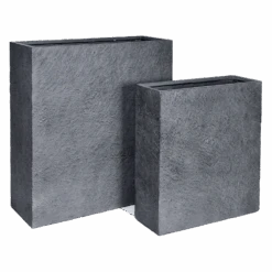 Plantenbak Arizone Terras - L80 X B30 X H92cm - Donkergrijs