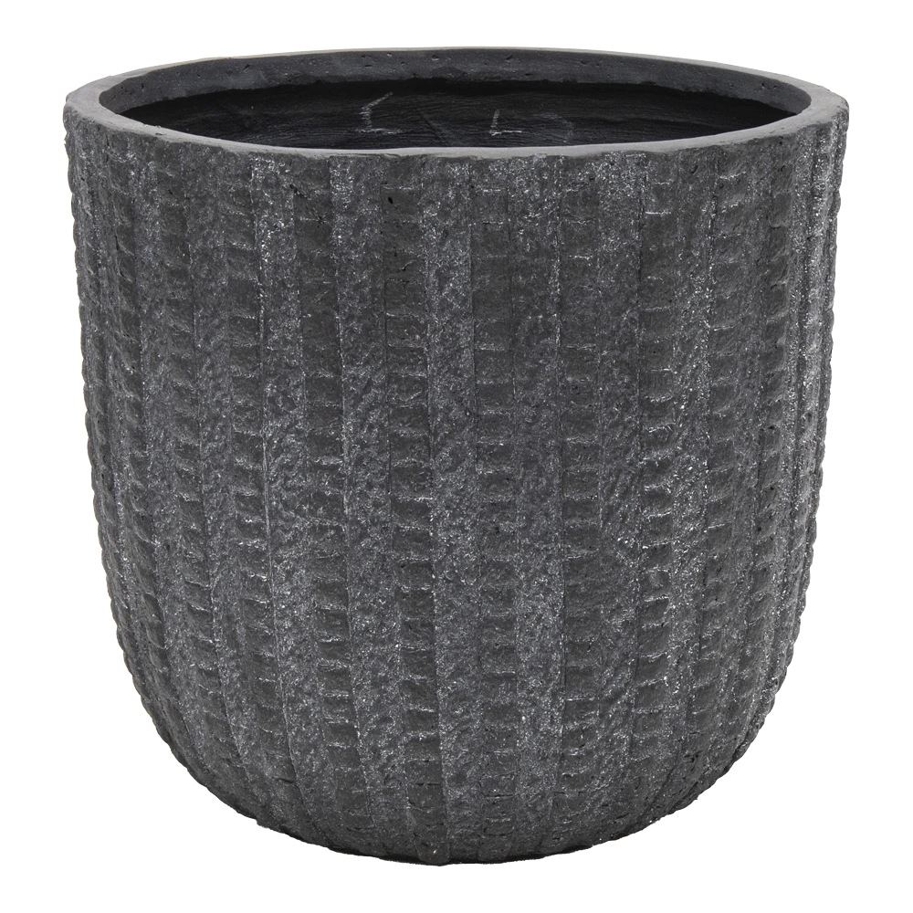 Bloempot Arkansas Egg - D39 X H38cm - Donkergrijs 3 Bloempot Arkansas Egg - D39 X H38cm - Donkergrijs