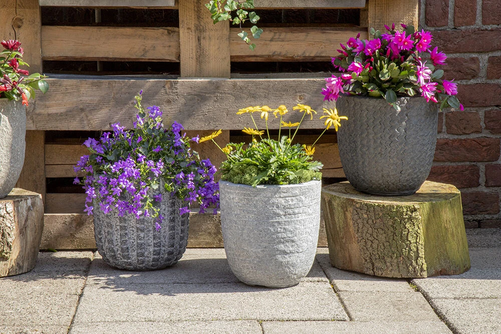 Bloempot Arkansas Egg Washed - D55 X H51cm - Lichtgrijs 5 Bloempot Arkansas Egg Washed - D55 X H51cm - Lichtgrijs - Afbeelding 3