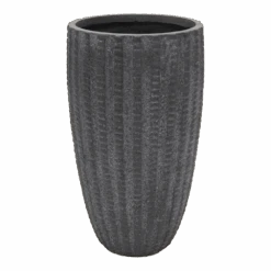 Bloempot Arkansas High Vase - D34 X H66cm - Donkergrijs
