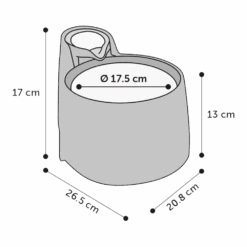Flamingo Automatische Water Dispenser Bellagio - Wit/Blauw - Plastic -Flamingo Verkoop automatische water dispenser bellagio wit blauw plastic 3