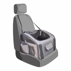 Flamingo Autostoel Ida Grijs - 44x34x32cm -Flamingo Verkoop autostoel ida grijs 44x34x32cm kunststof 3