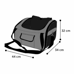 Flamingo Autostoel Ida Grijs - 44x34x32cm -Flamingo Verkoop autostoel ida grijs 44x34x32cm kunststof 4