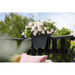 Elho Balkonbak Vibia Campana Bridge 40cm - Antraciet -Flamingo Verkoop balkonbak vibia campana bridge 40cm antraciet balkonbak antraciet 5 1