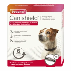 Beaphar Canishield Parasietenband Hond Klein/Middelgroot - 1st - Anti Vlooien En Tekenmiddel