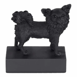 Beeldje Chihuahua Langhaar - Hondenras Beeldje - Zwart - Happy House -Flamingo Verkoop beeldje chihuahua langhaar hondenras beeldje zwart happy house 3