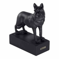 Beeldje Duitse Herder - Hondenras Beeldje - Zwart - Happy House -Flamingo Verkoop beeldje duitse herder hondenras beeldje zwart happy house 2