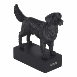 Beeldje Golden Retriever - Hondenras Beeldje - Zwart - Happy House -Flamingo Verkoop beeldje golden retriever hondenras beeldje zwart happy house 1