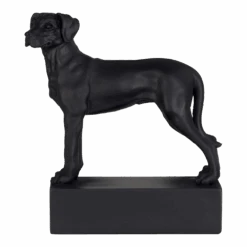 Beeldje Ridgeback - Hondenras Beeldje - Zwart - Happy House -Flamingo Verkoop beeldje ridgeback hondenras beeldje zwart happy house 3