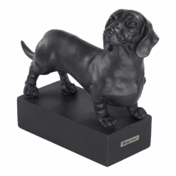 Beeldje Teckel - Hondenras Beeldje - Zwart - Happy House -Flamingo Verkoop beeldje teckel hondenras beeldje zwart happy house 1