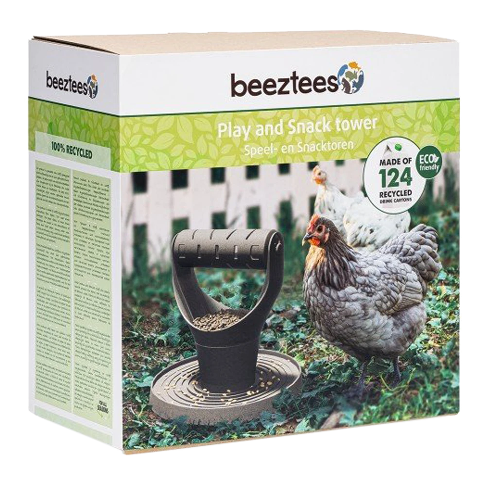 Beeztees Speel- En Snacktoren - Kippenspeelgoed - 30x30x30cm 5 Beeztees Speel- En Snacktoren - Kippenspeelgoed - 30x30x30cm - Afbeelding 3