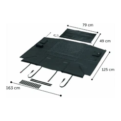 Flamingo Beschermdeken Voor Auto Moco - Zwart - 163x125cm -Flamingo Verkoop beschermdeken voor auto moco zwart 163x125cm nylon 3