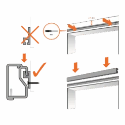 Vliegengordijn Palermo - Transparant - 90 X 210cm - Sun-Arts -Flamingo Verkoop bevestiging vliegengordijn 8