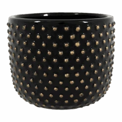 Bloempot Bolino - D18 X H15cm - Shiny Black