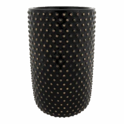 Bloempot Bolino Hoog - D18 X H29cm - Shiny Black