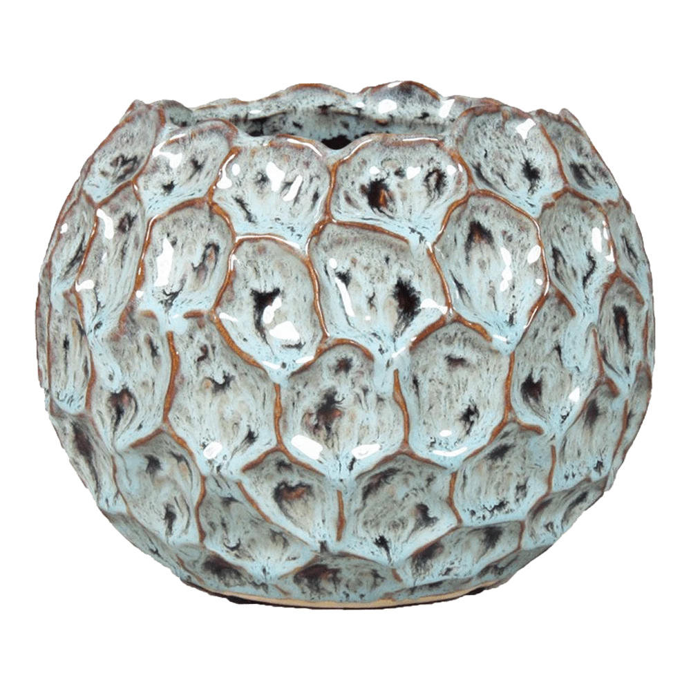 Bloempot Brussel - D15 X H11cm - Groen 3 Bloempot Brussel - D15 X H11cm - Groen