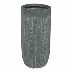 Bloempot Bryan Hoog - D24 X H49cm - Grijs