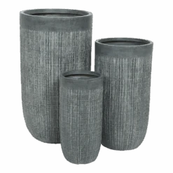 Bloempot Bryan Hoog - D34 X H63,5cm - Grijs -Flamingo Verkoop bloempot bryan hoog grijs bloempot 2 1