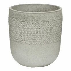 Bloempot Collin - D33 X H34cm - Wit