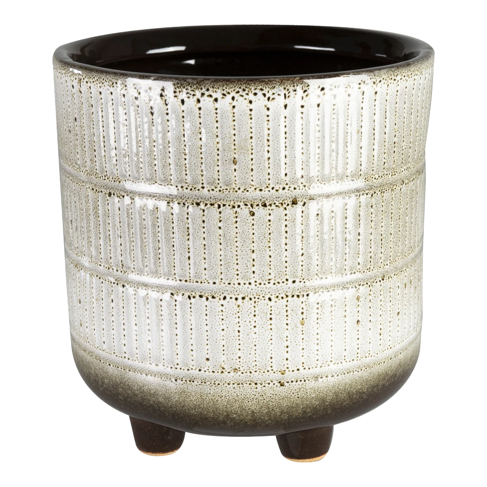 Bloempot Denise - D17 X H17cm - Off White 3 Bloempot Denise - D17 X H17cm - Off White