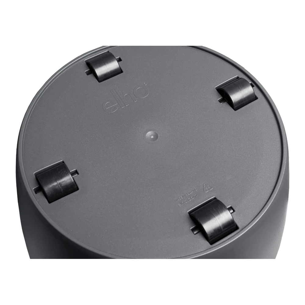 Bloempot Elho Brussels Rond 35cm - Met Wielen - Antraciet - Afbeelding 4