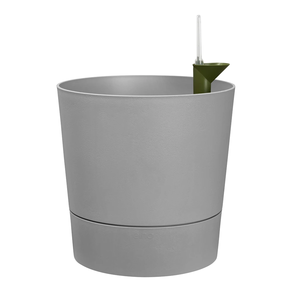 Bloempot Elho Greensense Aqua Care Rond - D30 X H29cm - Licht Beton 4 Bloempot Elho Greensense Aqua Care Rond - D30 X H29cm - Licht Beton - Afbeelding 2