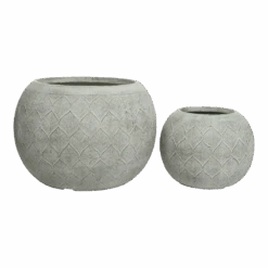 Bloempot Ella - D36 X H27,5cm - Lichtgrijs -Flamingo Verkoop bloempot ella d36 x h27 5cm lichtgrijs bloempot 2