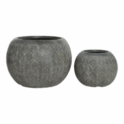 Bloempot Ella - D55 X H38cm - Grijs -Flamingo Verkoop bloempot ella d55 x h38cm grijs bloempot 2