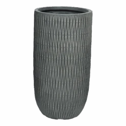 Bloempot James Hoog - D24 X H49cm - Grijs