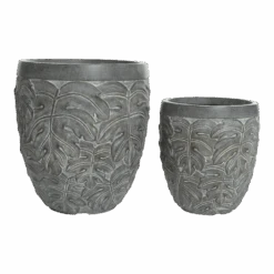 Bloempot Kyli - D40 X H43cm - Grijs -Flamingo Verkoop bloempot kyli grijs bloempot 2