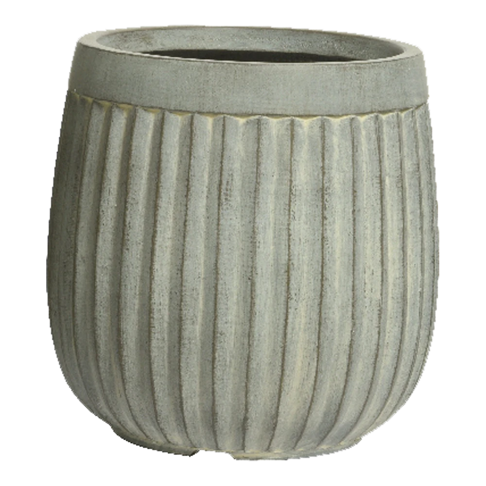 Bloempot Laura - D32 X H32cm - Grijs 3 Bloempot Laura - D32 X H32cm - Grijs
