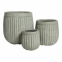 Bloempot Laura - D23 X H23cm - Grijs -Flamingo Verkoop bloempot laura grijs bloempot 2