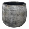 Bloempot Miami - D39 X H36cm - Zwart Cement -Flamingo Verkoop bloempot miami d39xh36cm zwart cement bloempot 1 1