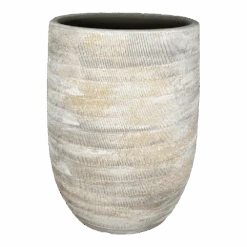 Bloempot Miami Hoog - D23 X H30cm - Grijs