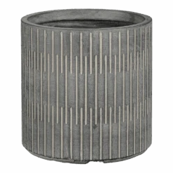 Bloempot Oslo - D31 X H30,5cm - Zwart-grijs