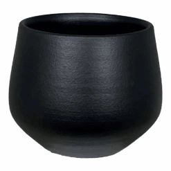 Bloempot Petra - D27 X H24cm - Mat Zwart