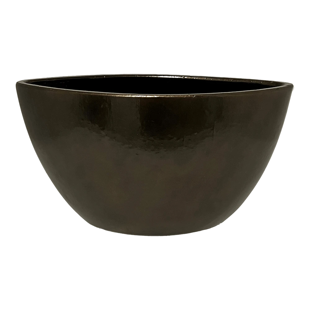 Bloempot Petra Ovaal - L32 X B17 X H17cm - Koper 3 Bloempot Petra Ovaal - L32 X B17 X H17cm - Koper