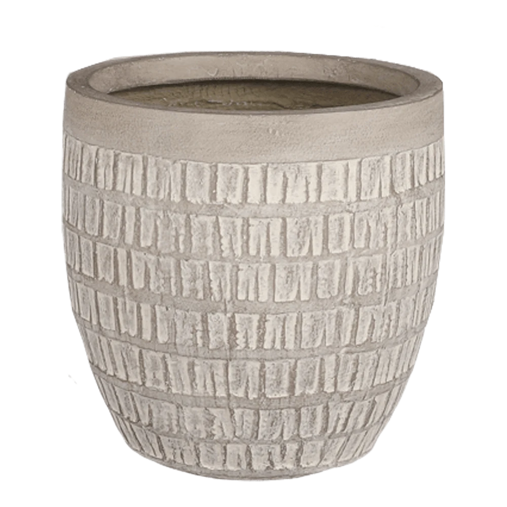 Bloempot Tallinn - D31 X H31cm - Taupe 4 Bloempot Tallinn - D31 X H31cm - Taupe - Afbeelding 2