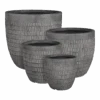 Bloempot Tallinn - D25,5 X H26cm - Zwart-grijs 2 Bloempot Tallinn - D25,5 X H26cm - Zwart-grijs -Flamingo Verkoop bloempot tallinn zwart grijs bloempot 1