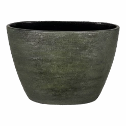 Bloempot Tokio Ovaal - L33 X B16 X H26cm - Groen