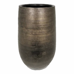 Bloempot Tokio Hoog - D19 X H30cm - Goud