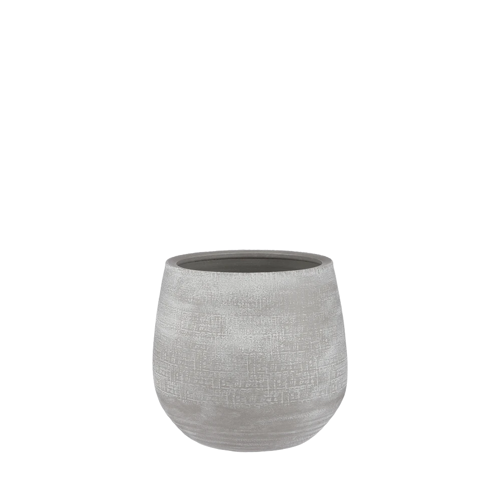 Bloempot Victor - H24 X D25cm - Grijs 3 Bloempot Victor - H24 X D25cm - Grijs