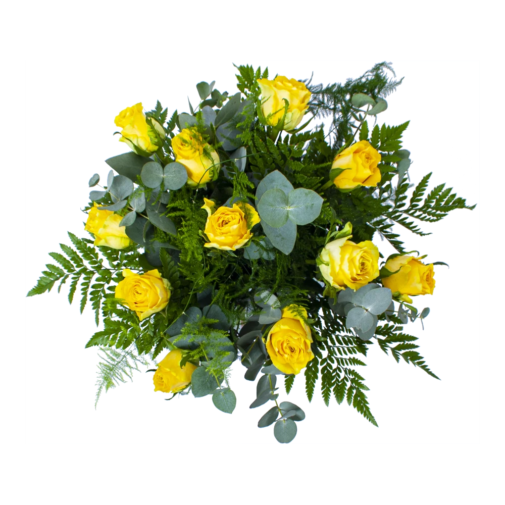 Boeket Rosa Geel Klein 4 Boeket Rosa Geel Klein - Afbeelding 2