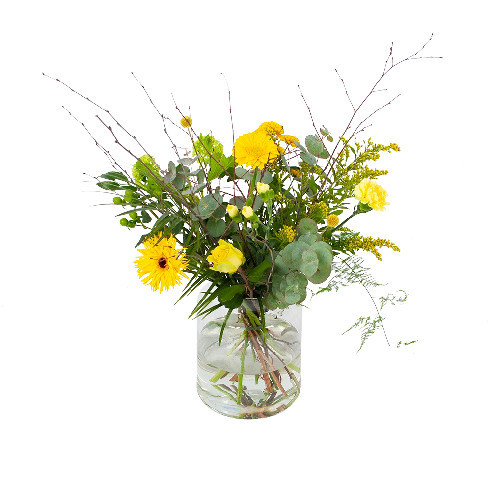 Boeket Vrolijk Geel Klein 3 Boeket Vrolijk Geel Klein