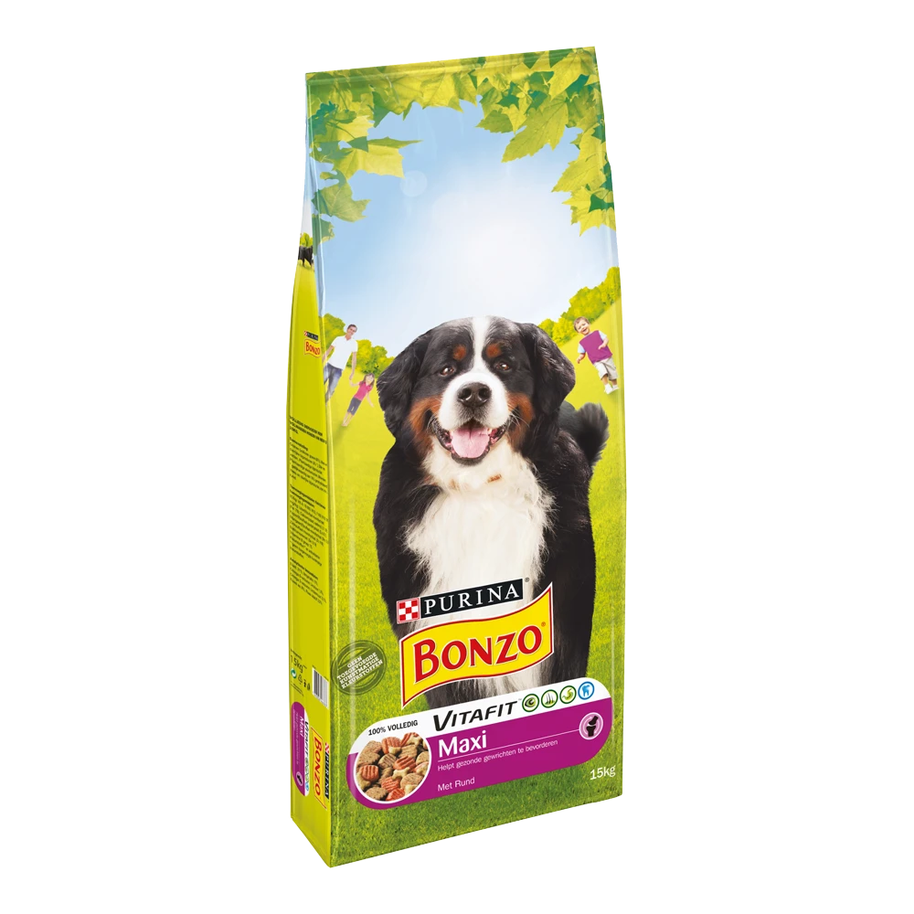 BONZO MAXI Met Rund - Hondenvoer - 15kg 3 BONZO MAXI Met Rund - Hondenvoer - 15kg