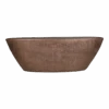 Bloempot Mira Ovaal - L69 X B17 X H25cm - Koper -Flamingo Verkoop boot mira 69x17x25cm industrieel goud plantenschaal koper 1 1