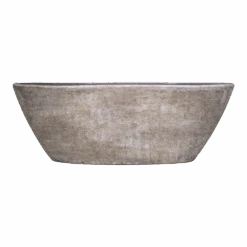 Bloempot Mira Ovaal - L69 X B17 X H25cm - Wit