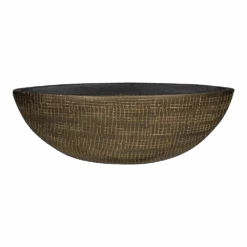 Bloempot Ryan Ovaal - L35 X B12 X H12cm - Shiny Gold